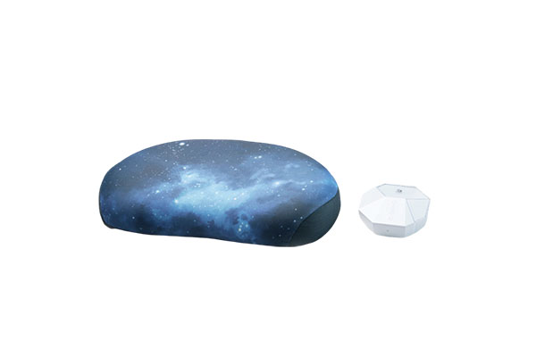 Ai Smart Pillow Traction Neck Protection Breathing Regulation Sleep Aid Pillow Height Adjustment Starry sky black control box + starry sky pillowcase