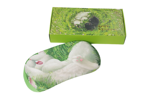 Flexible Tube Neck Protection Sleeping Pillow (Standard Version) Velvet Rabbit Green