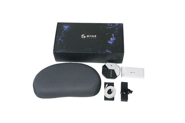 Ai Smart Pillow Traction Neck Protection Breathing Regulation Sleep Aid Pillow Height Adjustment Phantom white control box + starry sky pillowcase