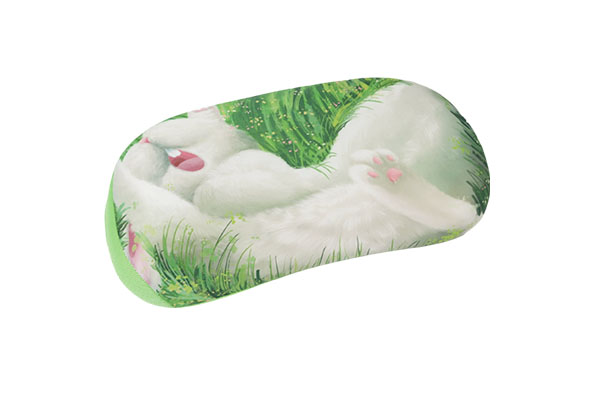 Flexible Tube Neck Protection Sleeping Pillow (Standard Version) Velvet Rabbit Green